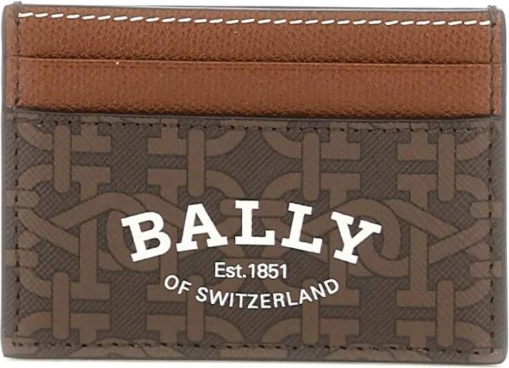Bally Portefeuilles & Kaarthouders Bruin Heren