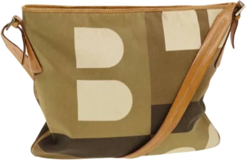 Bally Pre-owned Canvas shoulder-bags Bruin Dames