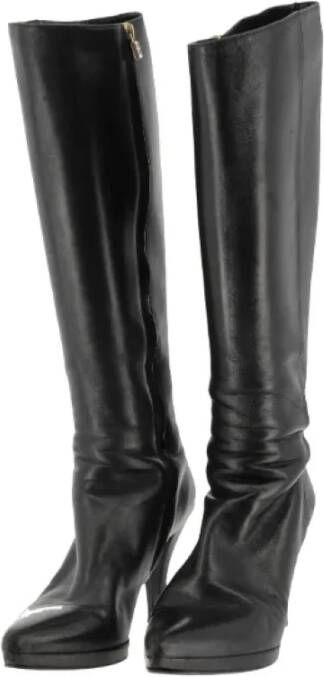 Bally Pre-owned Leather boots Zwart Dames