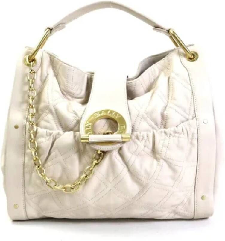 Bally Pre-owned Leather handbags Beige Dames