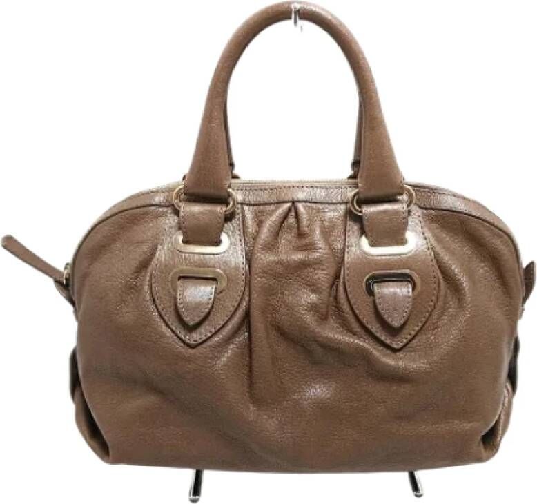 Bally Pre-owned Leather handbags Bruin Dames