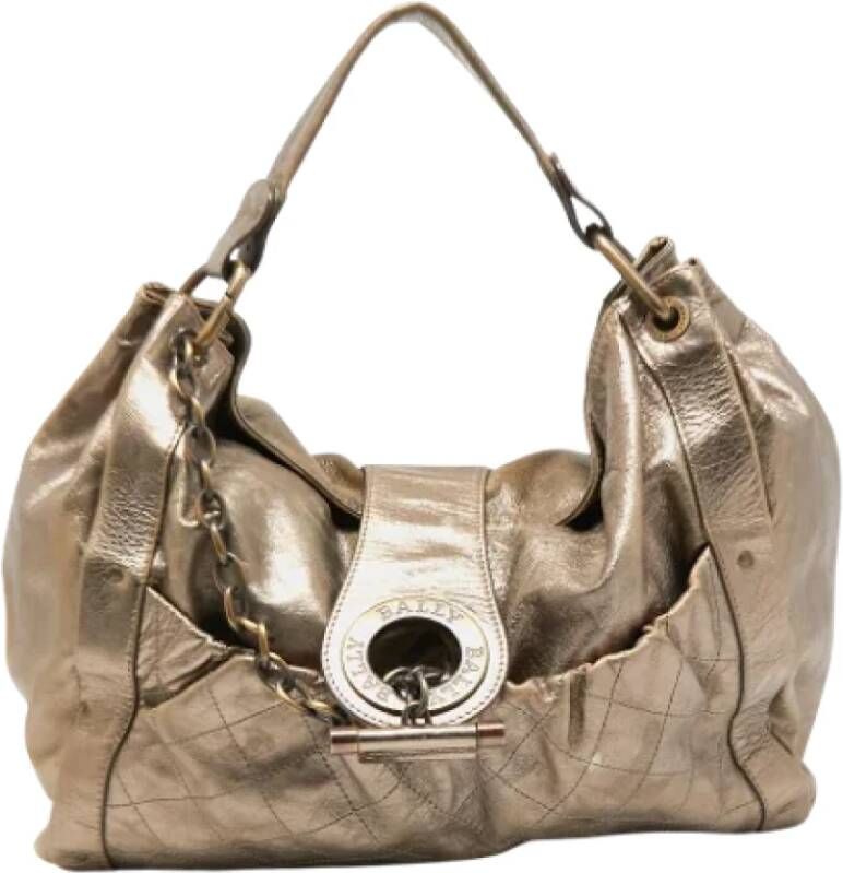 Bally Pre-owned Leather handbags Groen Dames