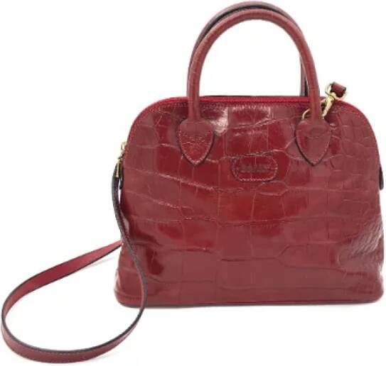 Bally Pre-owned Leather handbags Rood Dames