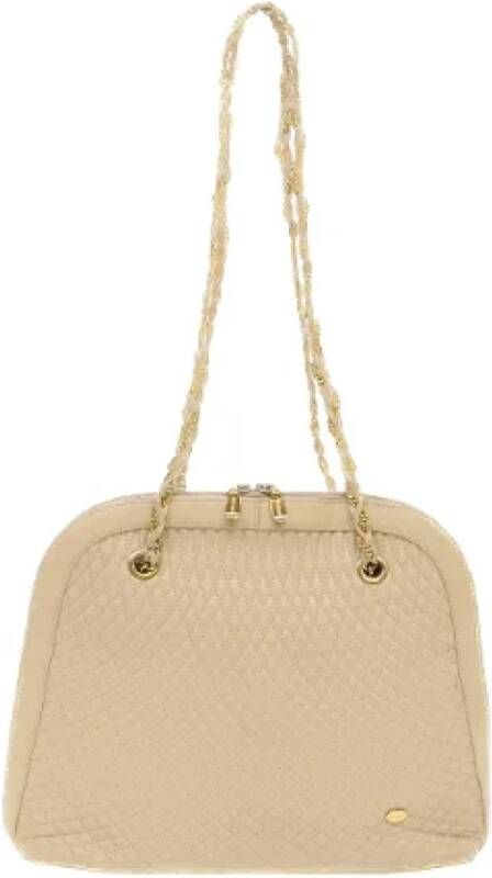 Bally Pre-owned Leather shoulder-bags Beige Dames