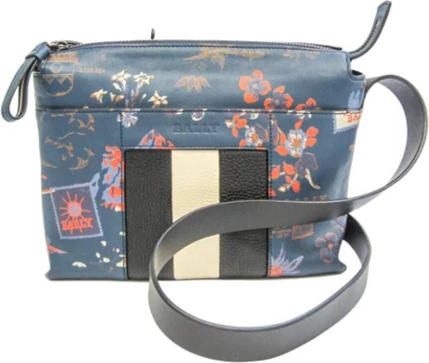 Bally Pre-owned Leather shoulder-bags Blauw Dames