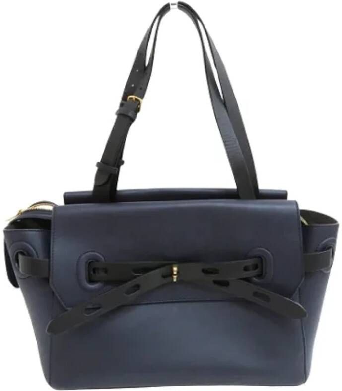 Bally Pre-owned Leather shoulder-bags Blauw Dames