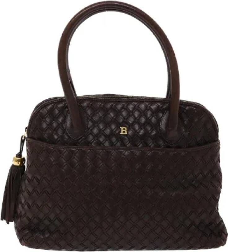 Bally Pre-owned Leather shoulder-bags Bruin Dames