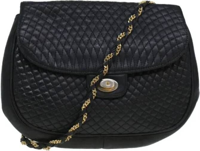 Bally Pre-owned Leather shoulder-bags Zwart Dames