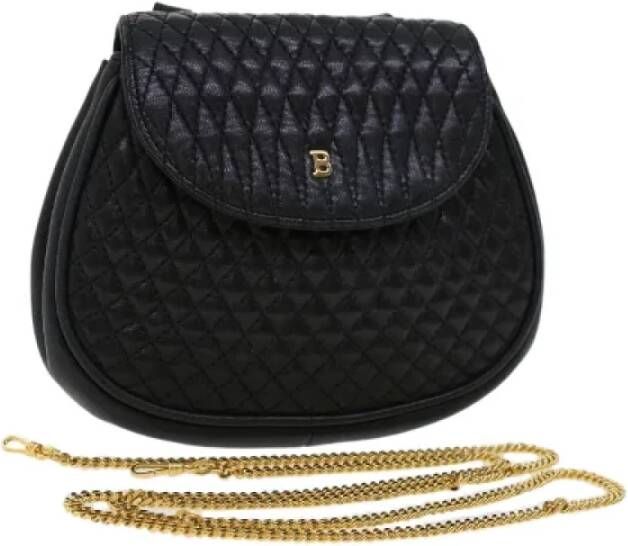 Bally Pre-owned Leather shoulder-bags Zwart Dames