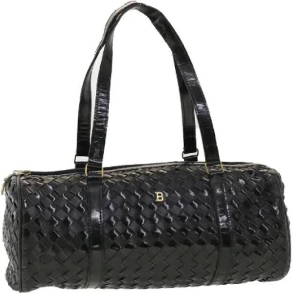 Bally Pre-owned Leather shoulder-bags Zwart Dames