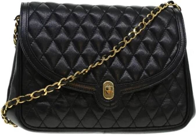 Bally Pre-owned Leather shoulder-bags Zwart Dames