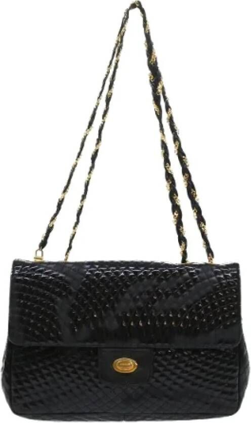 Bally Pre-owned Leather shoulder-bags Zwart Dames