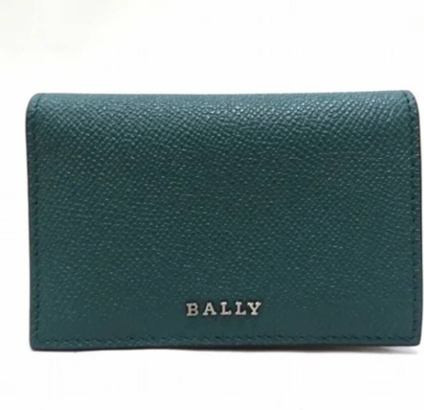Bally Pre-owned Leather wallets Groen Dames