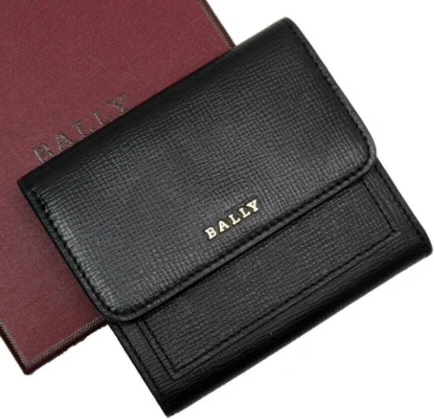 Bally Pre-owned Leather wallets Zwart Dames