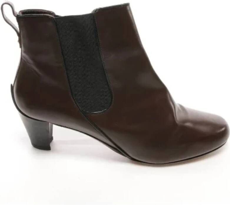 Bally Pre-owned Leather boots Bruin Dames