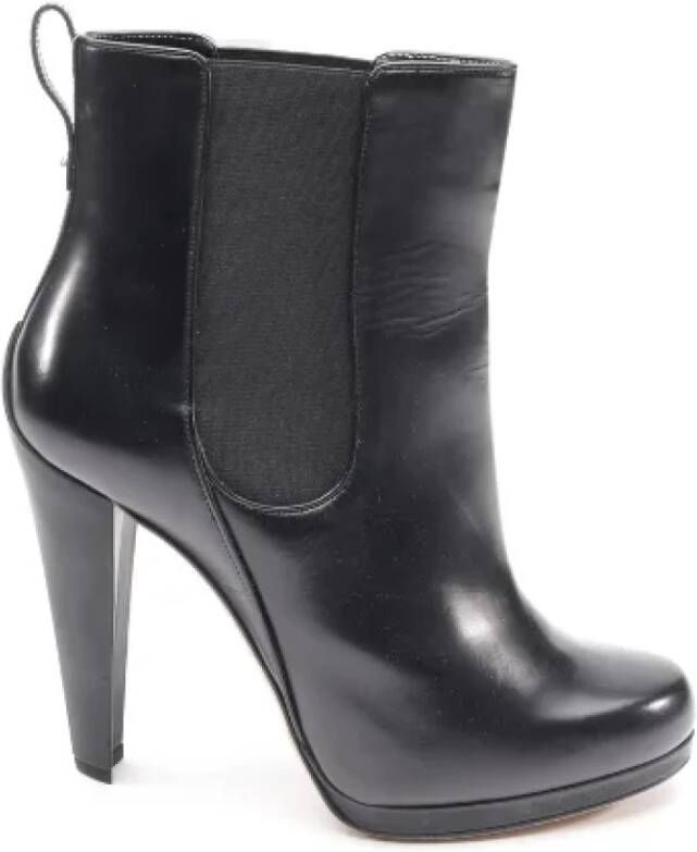 Bally Pre-owned Leather boots Zwart Dames