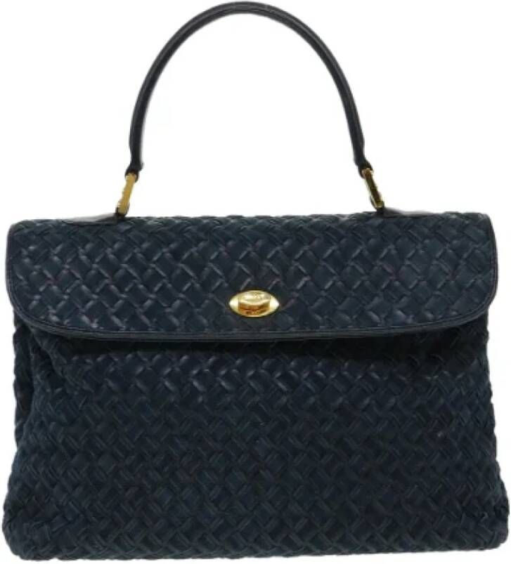 Bally Pre-owned Leather handbags Blauw Dames