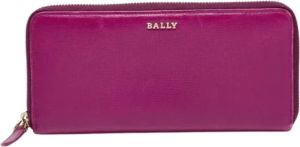 Bally Pre-owned Pre-owned Leather wallets Paars Dames