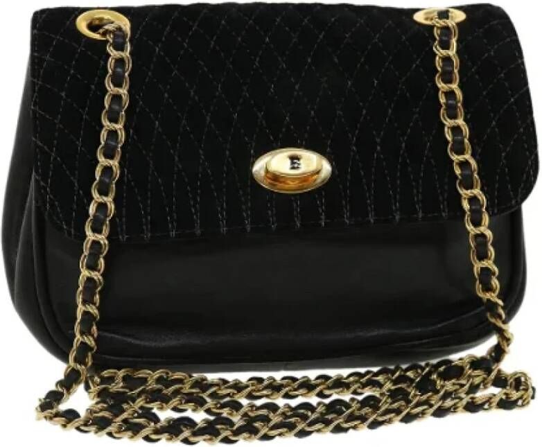 Bally Pre-owned Suede shoulder-bags Zwart Dames