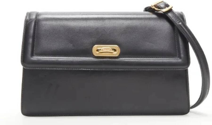 Bally Pre-owned Voldoende lederen schouderzakken Zwart Dames