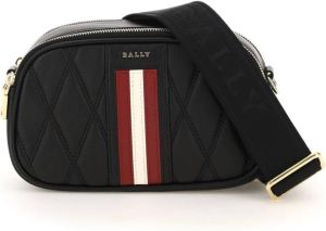 Bally quilted nappa leather denni mini bag Zwart Dames