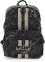 Bally Logo Nylon Rugzak Black Heren - Thumbnail 1