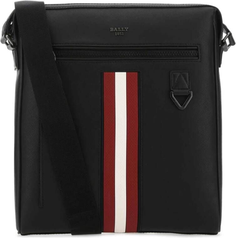 Bally Stijlvolle Zwarte Leren Crossbody Tas Zwart Heren
