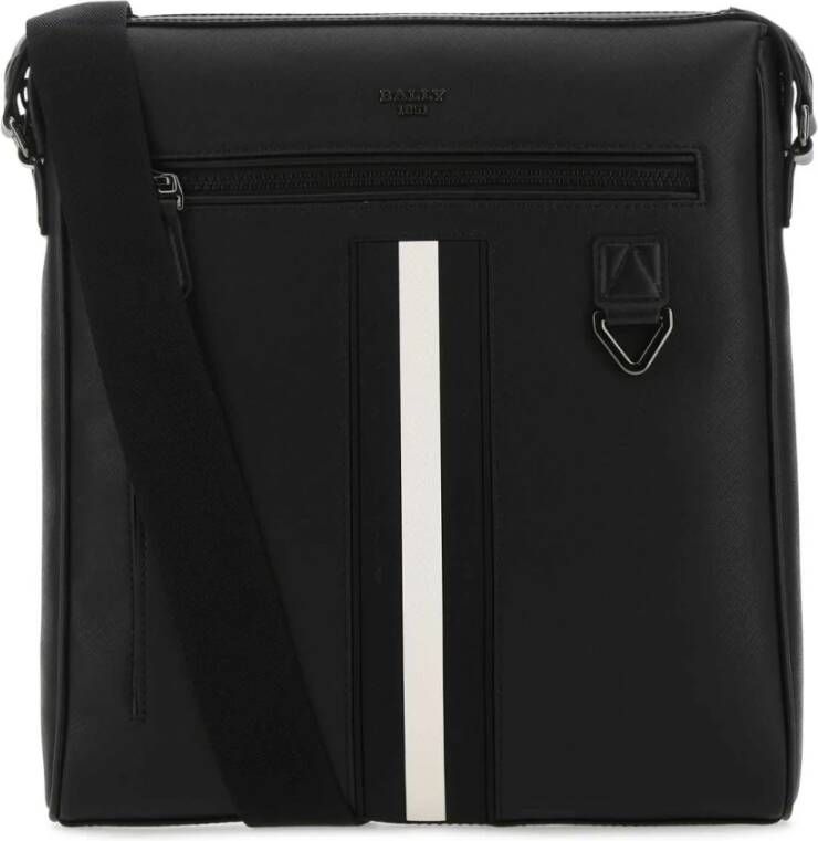 Bally Stijlvolle zwarte leren Mecoy crossbody tas Zwart Heren