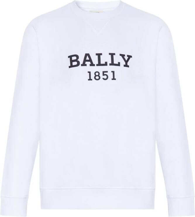Bally Crewneck Sweatshirt White Heren