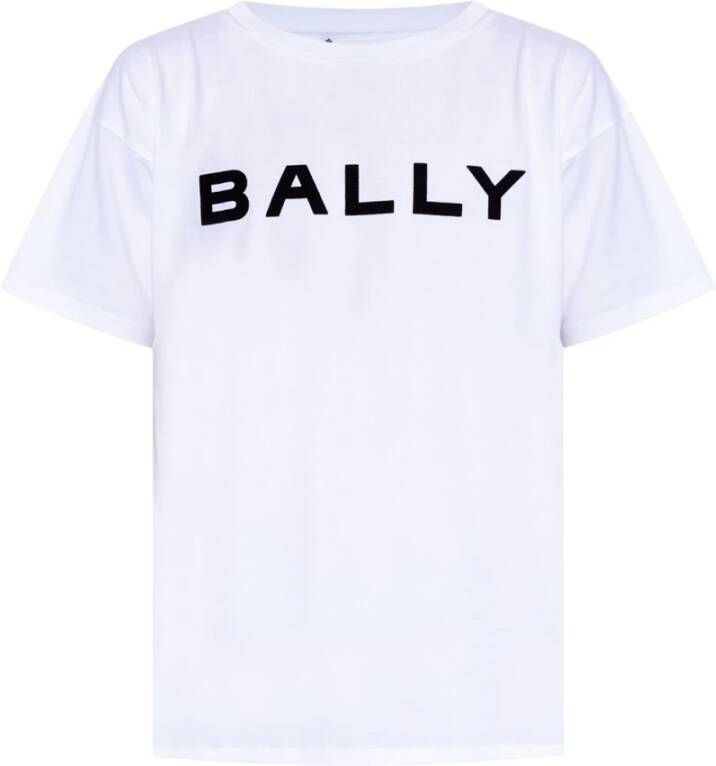 Bally T-shirt met logo Wit Heren