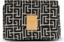 Balmain 1945 Zachte mini tas met jacquard monogram Black Dames - Thumbnail 3