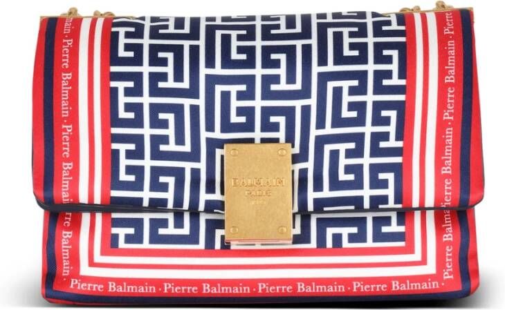 Balmain 1945 Soft monogrammed scarf bag Meerkleurig Dames