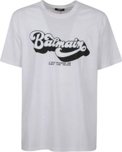 Balmain 70s T-shirt Ruime pasvorm Wit Heren