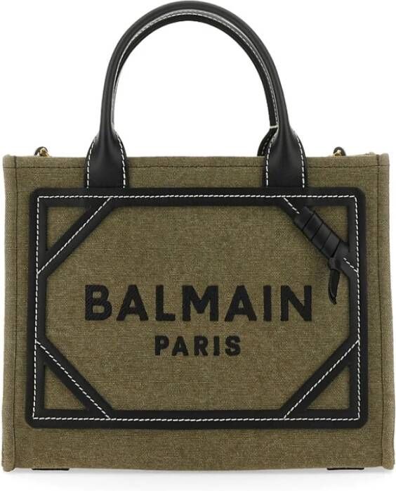Balmain B-Army Small Shopper Bag Bruin Dames