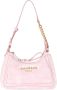 Balmain B-Army terry cloth bag with leather details Pink Dames - Thumbnail 1