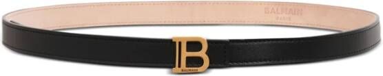 Balmain B-Belt in leather Zwart Dames