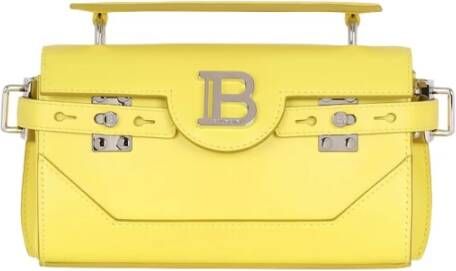 Balmain B-Buzz 19 leather bag Yellow Dames