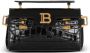 Balmain B-Buzz 19 bag in crocodile-print leather Zwart Dames - Thumbnail 7