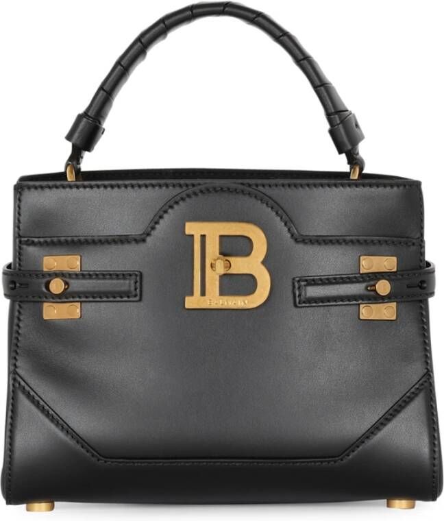 Balmain Satchels B BUZZ 22 Handle Bag Leather in zwart