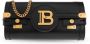 Balmain Zwarte tas met opklapbare bovenkant en gouden metalen sluiting Zwart Dames - Thumbnail 10