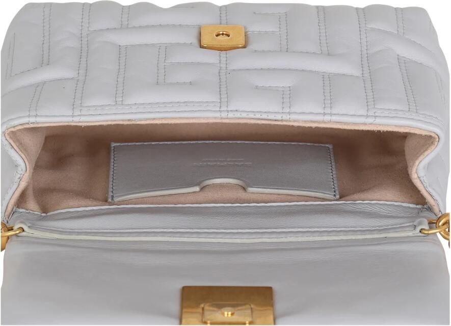 Balmain Kleine zachte 1945 tas in gewatteerd leer Gray Dames