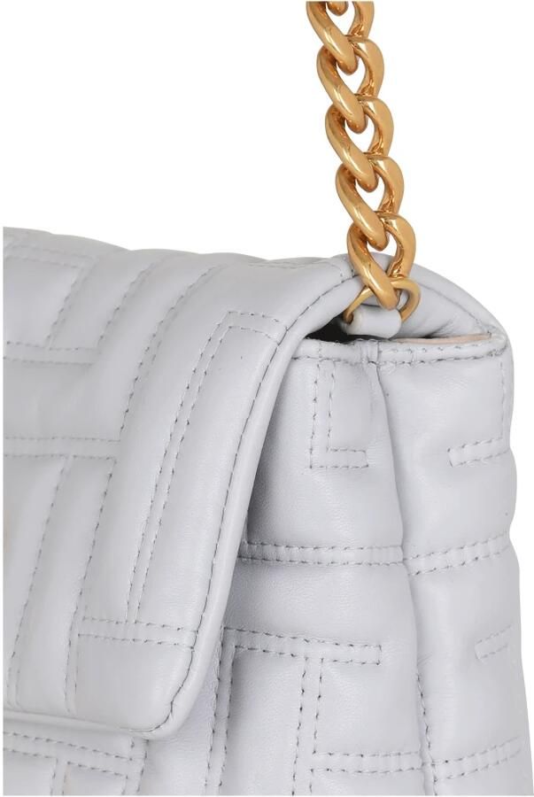 Balmain Kleine zachte 1945 tas in gewatteerd leer Gray Dames - Foto 2
