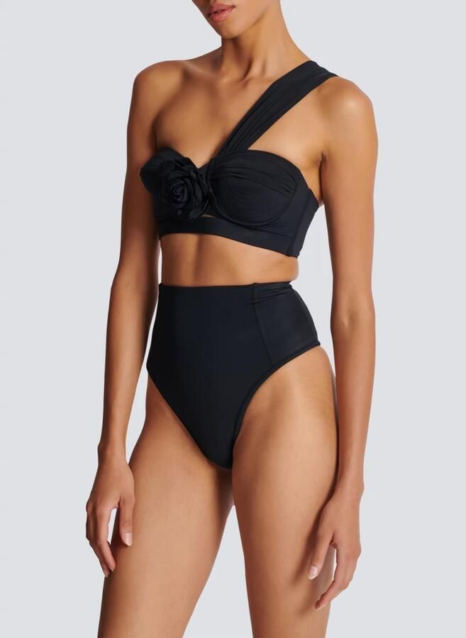 Balmain Asymmetrisch tweedelig badpak Black Dames - Foto 4
