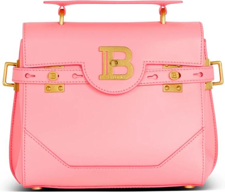 Balmain B-Buzz 23 Grained Leather Bag Pink Dames - Foto 7