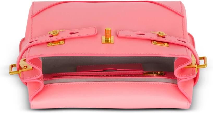 Balmain B-Buzz 23 Grained Leather Bag Pink Dames - Foto 4