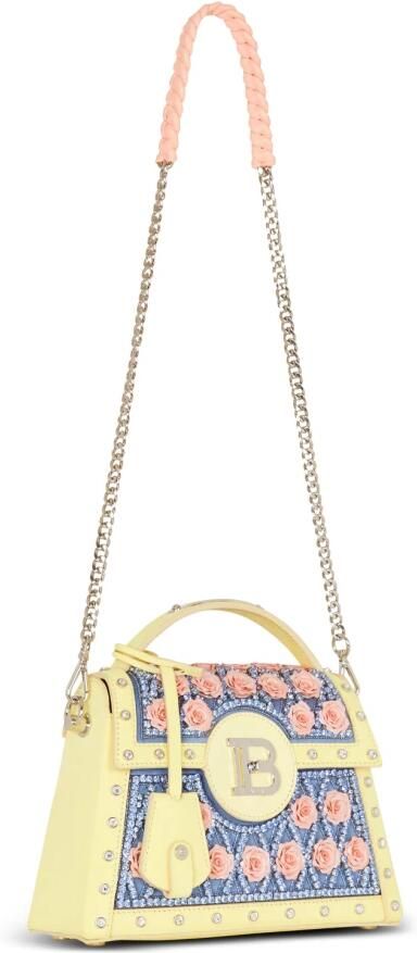 Balmain B-Buzz Dynasty tas geborduurd met ruit en rozen Multicolor Dames - Foto 6
