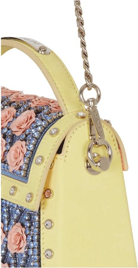 Balmain B-Buzz Dynasty tas geborduurd met ruit en rozen Multicolor Dames - Foto 4