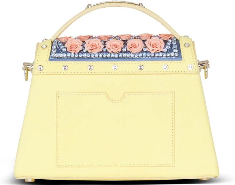 Balmain B-Buzz Dynasty tas geborduurd met ruit en rozen Multicolor Dames - Foto 3