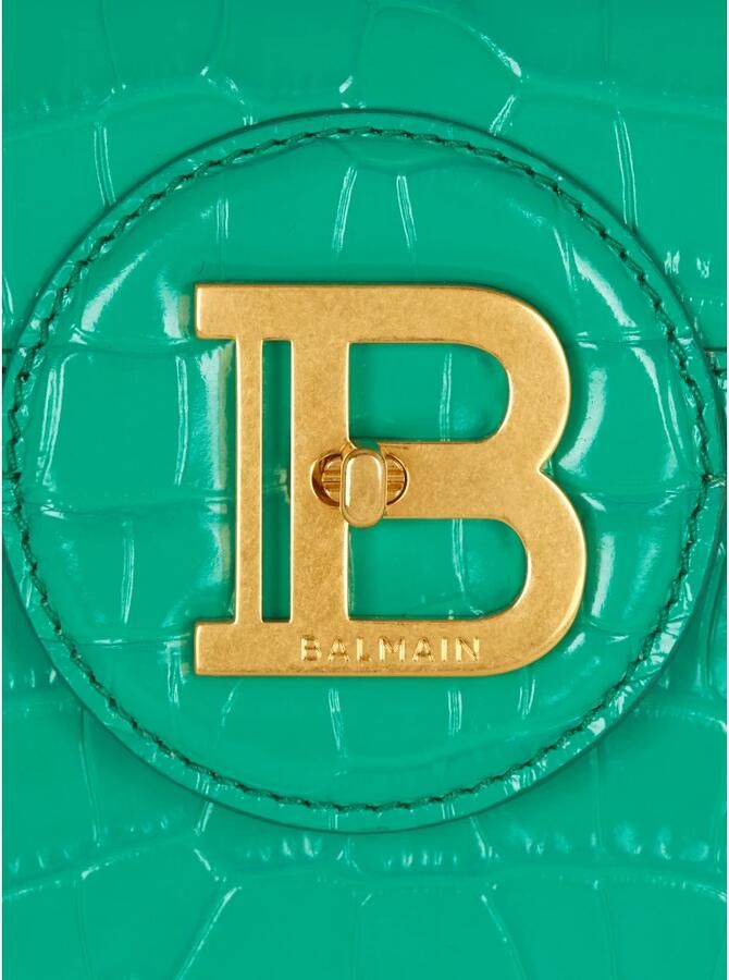 Balmain B-Buzz Dynasty shopper met krokodillen-reliëf Groen - Foto 2