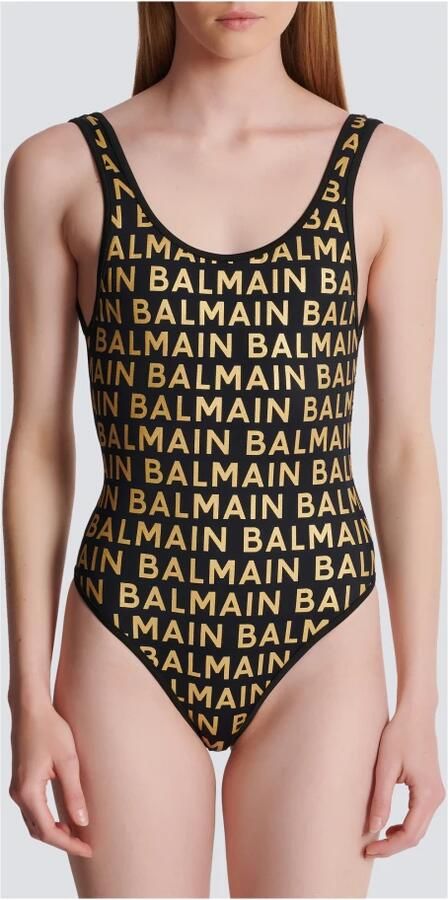 Balmain Badpak met metallic logo Zwart - Foto 4